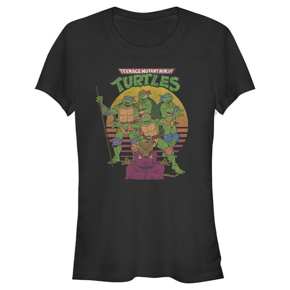 Junior's Teenage Mutant Ninja Turtles Master Splinter Shot Graphic Tee Black Small