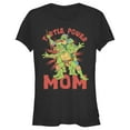 thumbnail image 1 of Junior's Teenage Mutant Ninja Turtles Turtle Power Mom  Graphic Tee Black Small, 1 of 3