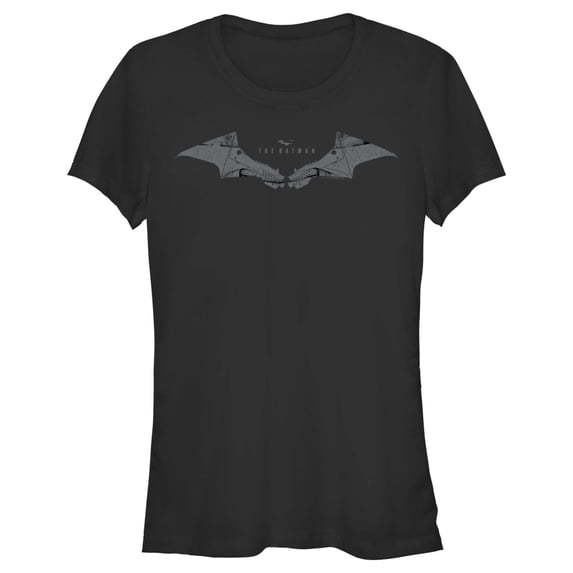 Junior's The Batman Batarang Logo Graphic Tee Black Large