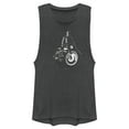 thumbnail image 1 of Junior's The Batman Batcycle in the Shadows  Festival Muscle Graphic Tee Charcoal X Large, 1 of 4