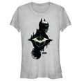thumbnail image 1 of Junior's The Batman Mirror Riddler Skyline  Graphic Tee Athletic Heather Small, 1 of 3