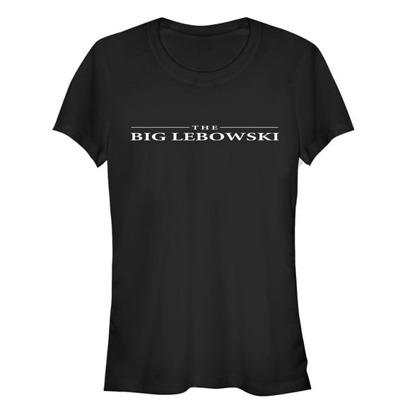Junior's The Big Lebowski Classic Logo Graphic Tee Black X Large
