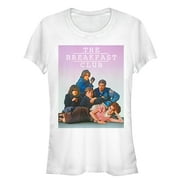 Junior's The Breakfast Club Iconic Detention Pose  Graphic Tee White Small