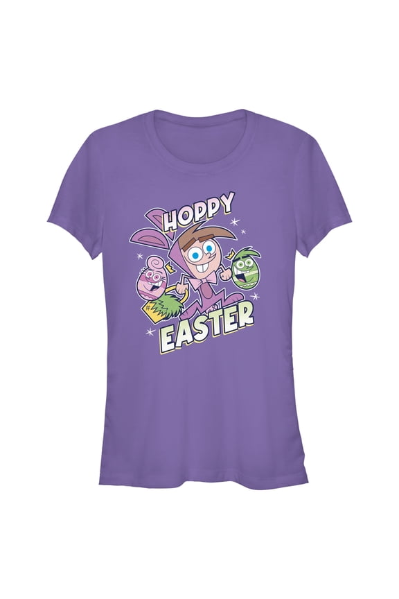 Junior's The Fairly OddParents Hoppy Easter Timmy Turner Graphic Tee Purple Large
