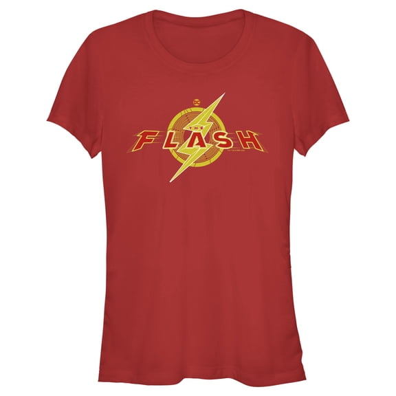 Junior's The Flash Animated Logo Graphic Tee Red Medium
