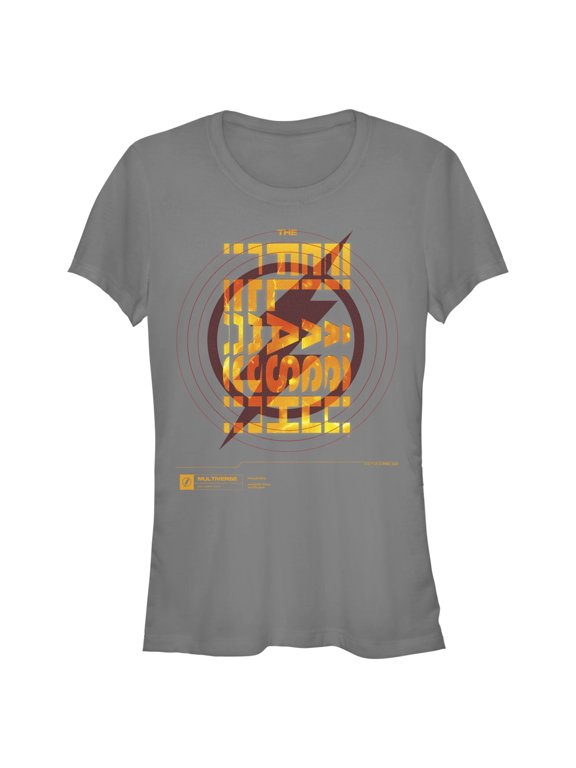 Junior's The Flash File Logo Graphic Tee Charcoal Medium