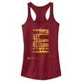 thumbnail image 1 of Junior's The Flash File Logo  Racerback Tank Top Scarlet Medium, 1 of 4