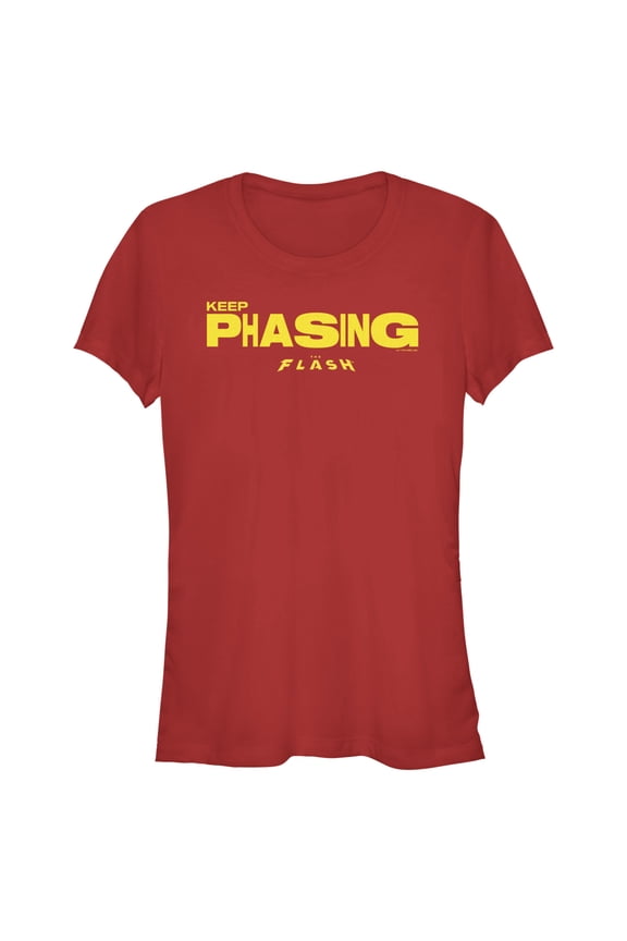 Junior's The Flash Keep Phasing Graphic Tee Red Small