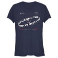 thumbnail image 1 of Junior's The Flash Multiverse Curved Logo  Graphic Tee Navy Blue Medium, 1 of 3