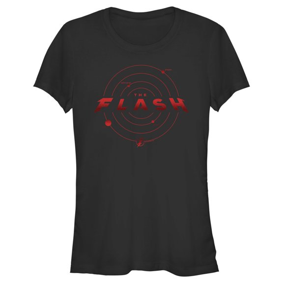 Junior's The Flash Multiverse Logo Graphic Tee Black Medium