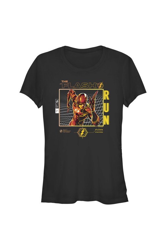Junior's The Flash Speedster Run Graphic Tee Black 2X Large