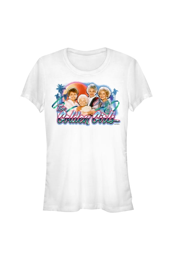 Junior's The Golden Girls 80s Graffiti Portrait Graphic T-Shirt