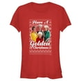 thumbnail image 1 of Junior's The Golden Girls Ugly Christmas Portrait  Graphic T-Shirt, 1 of 4