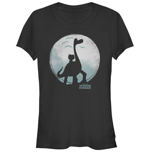 Junior's The Good Dinosaur Arlo and Spot Moon Graphic Tee Black Large
