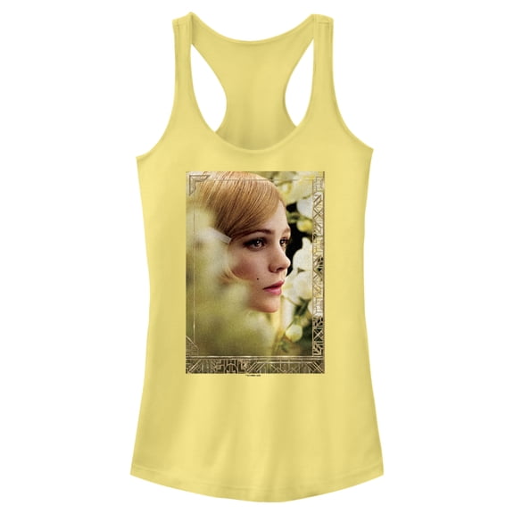 Junior's The Great Gatsby Daisy Buchanan Poster Racerback Tank Top Banana X Large