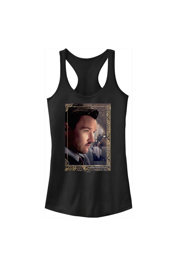 Junior's The Great Gatsby Tom Buchanan Poster  Racerback Tank Top Black Small