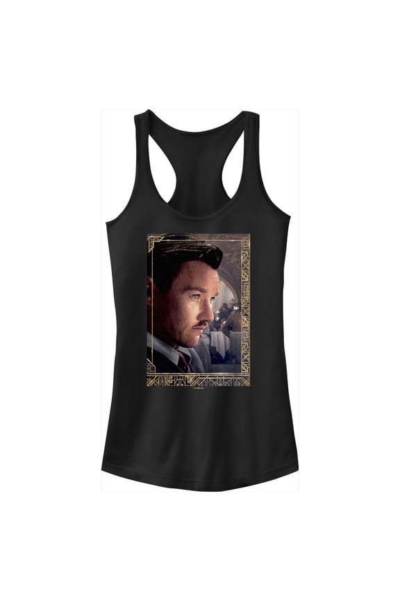 Junior's The Great Gatsby Tom Buchanan Poster Racerback Tank Top Black X Small