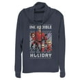 thumbnail image 1 of Junior's The Incredibles 2 Ugly Christmas Family Cowl Neck Sweatshirt Navy Blue 2X Large, 1 of 3