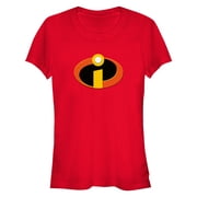Juniors The Incredibles Classic Logo Graphic Tee Red Medium