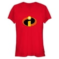 thumbnail image 1 of Junior's The Incredibles Classic Logo Graphic Tee Red Small, 1 of 7