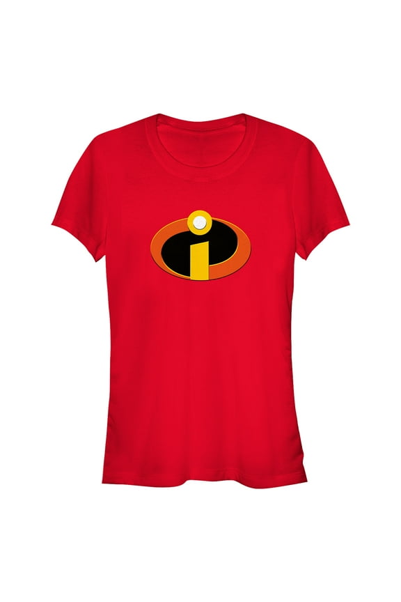 Junior's The Incredibles Classic Logo Graphic Tee Red Small