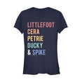 thumbnail image 1 of Junior's The Land Before Time Best Friend Names  Graphic Tee Navy Blue Large, 1 of 2