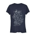 thumbnail image 1 of Junior's The Land Before Time Best Friend Outline  Graphic Tee Navy Blue Large, 1 of 2