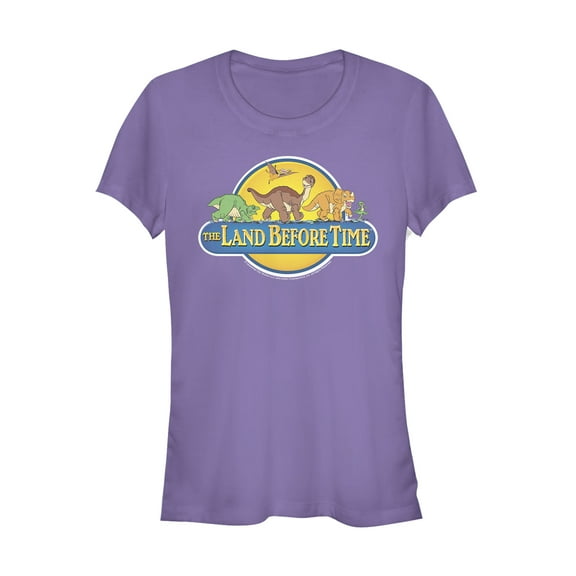 Junior's The Land Before Time Character Title Graphic Tee Purple Large
