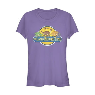 Junior's The Land Before Time Character Title  Graphic Tee Purple Small