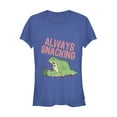 thumbnail image 1 of Junior's The Land Before Time Snacking Spike  Graphic Tee Royal Blue X Large, 1 of 2
