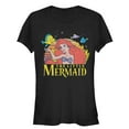 thumbnail image 1 of Junior's The Little Mermaid Ariel Classic  Graphic Tee Black Small, 1 of 2