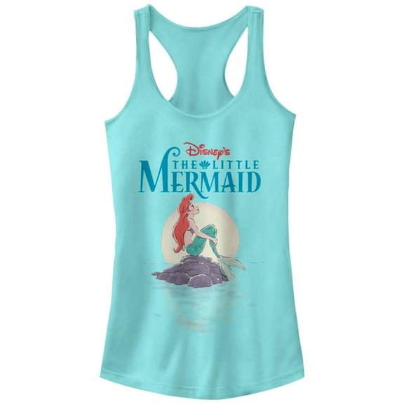 Junior's The Little Mermaid Ariel Daydream  Racerback Tank Top Cancun Large