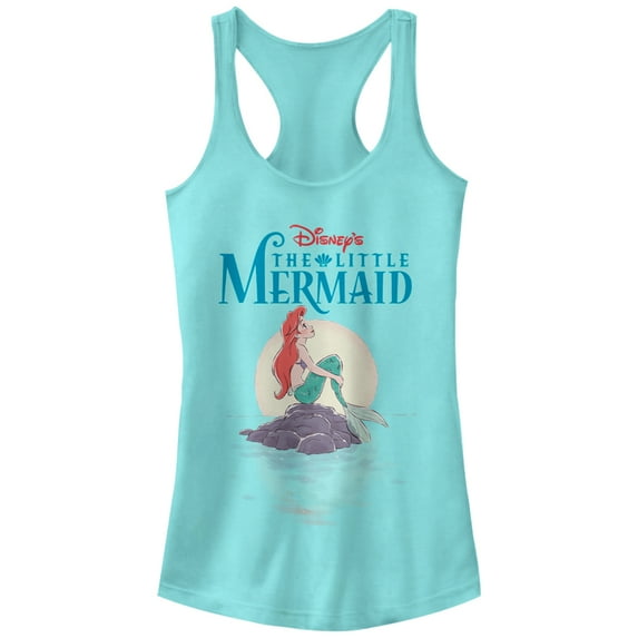 Junior's The Little Mermaid Ariel Daydream Racerback Tank Top Cancun Small