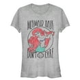 thumbnail image 1 of Junior's The Little Mermaid Ariel Hair Don't Care  Graphic Tee Athletic Heather 2X Large, 1 of 2