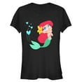 thumbnail image 1 of Junior's The Little Mermaid Ariel Love  Graphic Tee Black Medium, 1 of 2