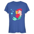 thumbnail image 1 of Junior's The Little Mermaid Ariel Love  Graphic Tee Royal Blue 2X Large, 1 of 2