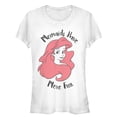 thumbnail image 1 of Junior's The Little Mermaid Ariel Mermaids Have Fun  Graphic Tee White Small, 1 of 2