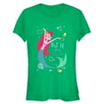 thumbnail image 1 of Junior's The Little Mermaid Ariel Part of Your World Dance Graphic Tee Kelly Green X Large, 1 of 2