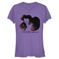 thumbnail image 1 of Junior's The Little Mermaid Ariel Watercolor Fork Print  Graphic Tee Purple Small, 1 of 2