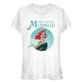 thumbnail image 1 of Junior's The Little Mermaid Ariel Wave Graphic Tee White Medium, 1 of 2