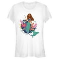 thumbnail image 1 of Junior's The Little Mermaid Classic Poster Graphic Tee White Large, 1 of 3