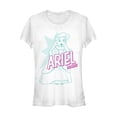 thumbnail image 1 of Junior's The Little Mermaid Curious Pop Art  Graphic Tee White Small, 1 of 2