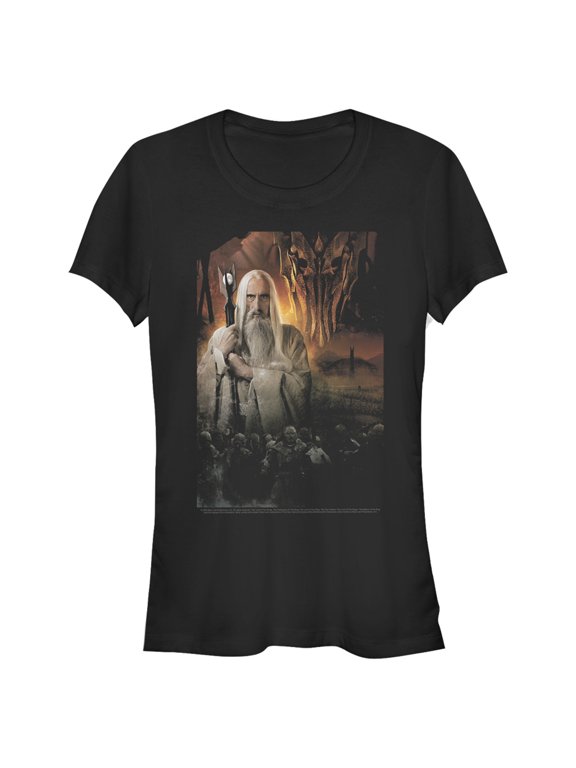 Junior's The Lord of the Rings Fellowship of the Ring Evil Saruman Graphic Tee Black X Large