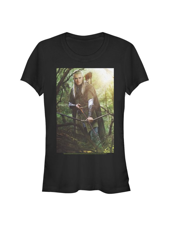 Junior's The Lord of the Rings Fellowship of the Ring Legolas Scene Graphic Tee Black Small