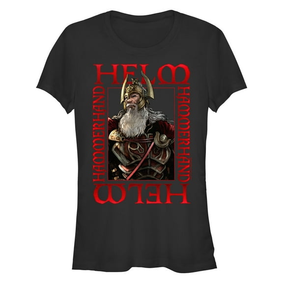 Junior's The Lord of the Rings: The War of the Rohirrim Helm Hammerhand Portrait Graphic T-Shirt