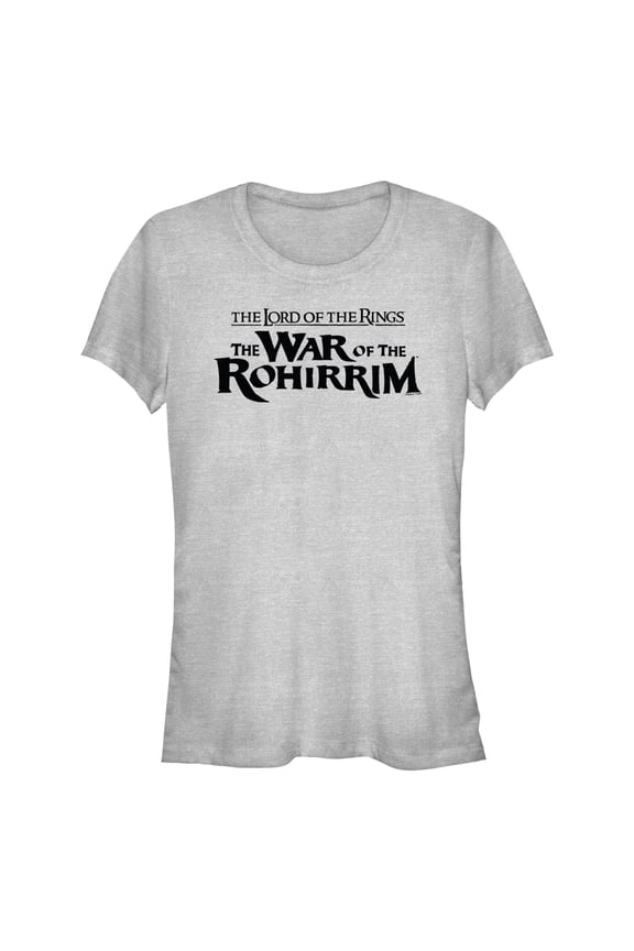 Junior's The Lord of the Rings: The War of the Rohirrim Official Black Logo  Graphic T-Shirt