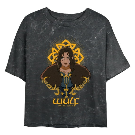 Junior's The Lord of the Rings: The War of the Rohirrim Wulf Son of Freca Portrait Graphic Crop T-Shirt