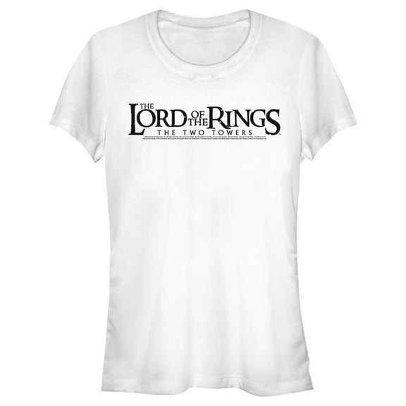 Junior's The Lord of the Rings Two Towers Small Logo  Graphic Tee