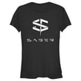 thumbnail image 1 of Junior's The Marvels S.A.B.E.R. Logo  Graphic Tee Black X Large, 1 of 3
