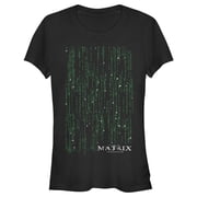 Juniors The Matrix Encrypted Graphic Tee Black Medium